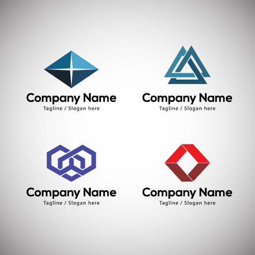 500x500 Triangle Shape Logo Vector Designs