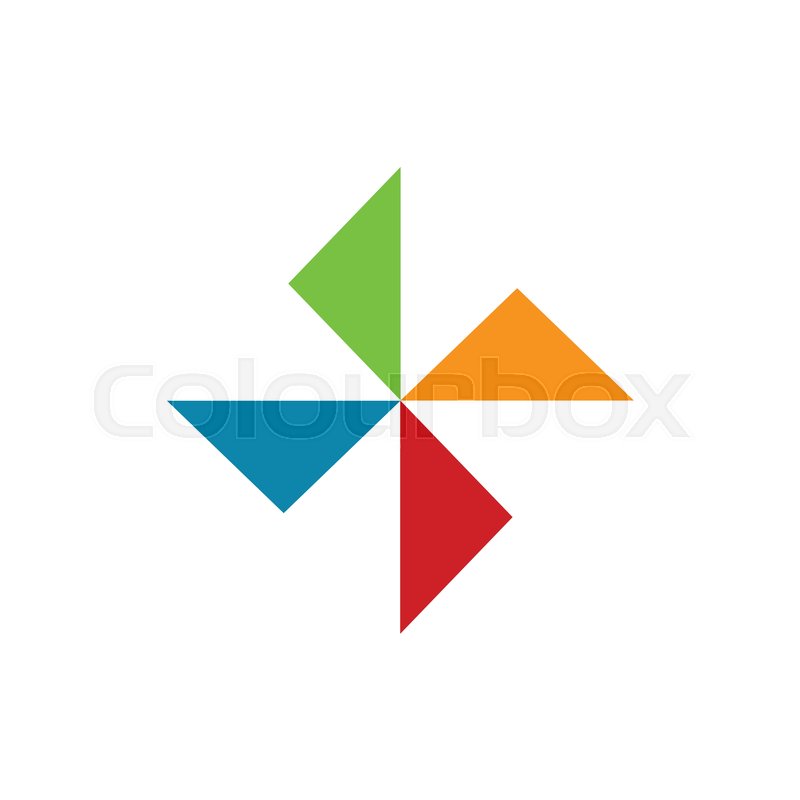 800x800 Geometrical Triangle Shape Diversity Stock Vector Colourbox