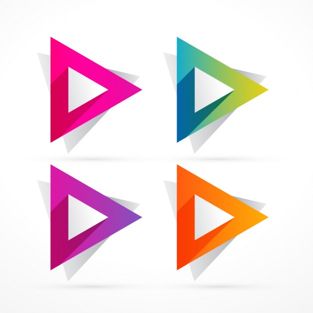 626x626 Abstract Colorful Triangle Shape Vector Free Download