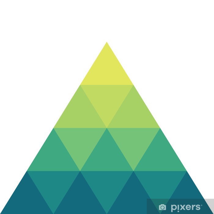 700x700 Abstract Triangular Shape Vector Wall Mural