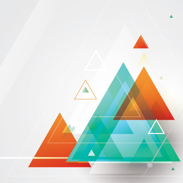 600x600 Blending Triangle Shapes Vector Graphic Vector Free Vector