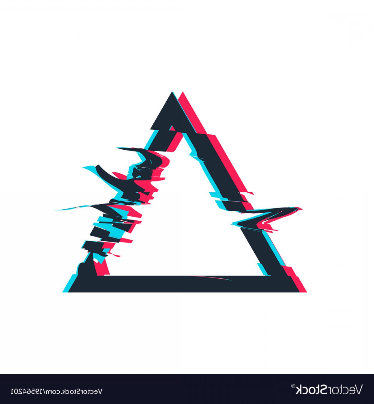 1200x1296 Glitch Distortion Frame Triangle Vector Soidergi