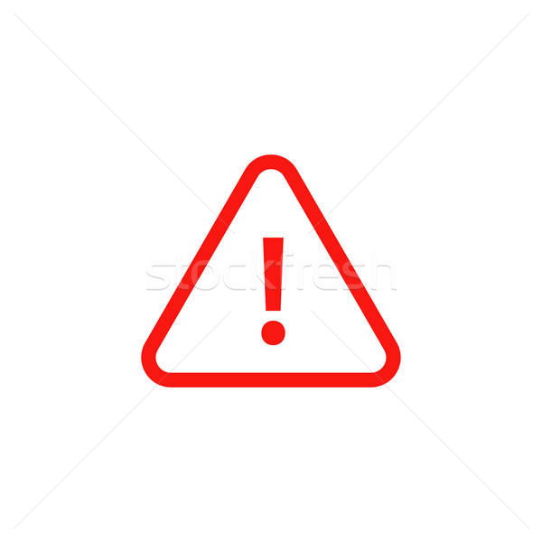600x600 Red Exclamation Mark Sign In Triangle Vector Isolated On White
