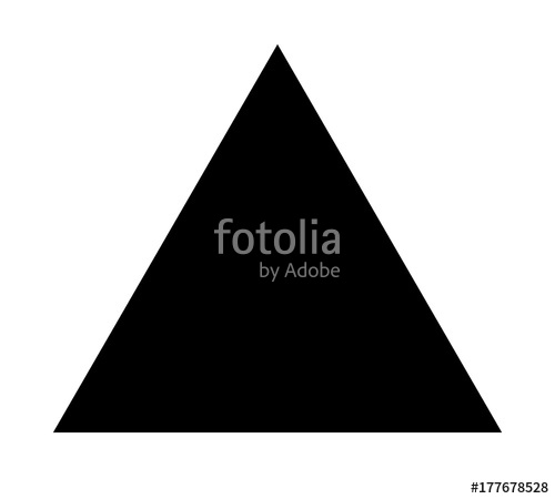 500x450 Triangle Up Arrow Or Pyramid Flat Vector Icon For Apps