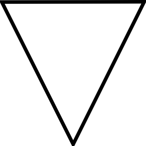 300x300 Flipped Triangle Clip Art
