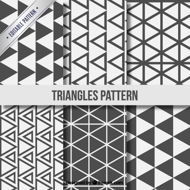Triangle Patterns Collection Free Vector 626x626 Triangle Patterns Collection Free Vector