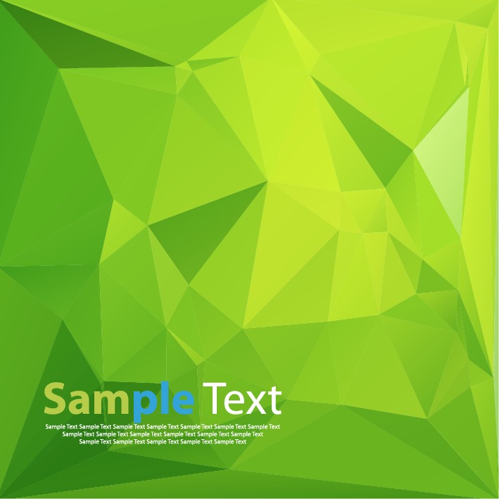 Abstract Green Background With Triangles Vector Illustration 709x709 Abstract Green Background With Triangles Vector Illustration