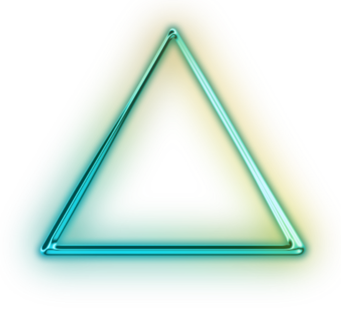 700x642 Neon Triangle Png Vector, Clipart