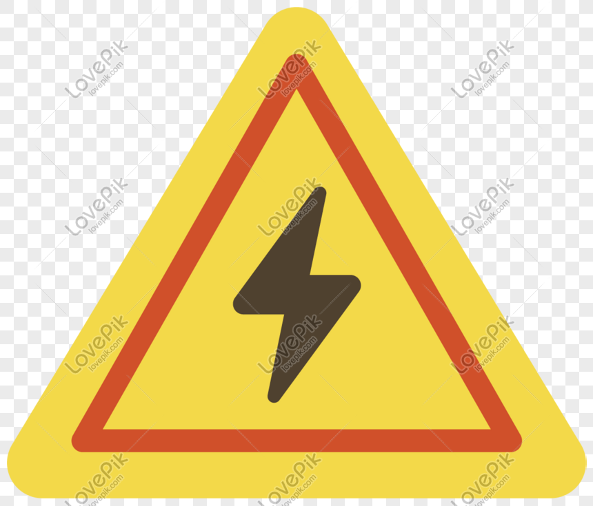 860x735 Icono De Electricista Amarillo Vector Imagen