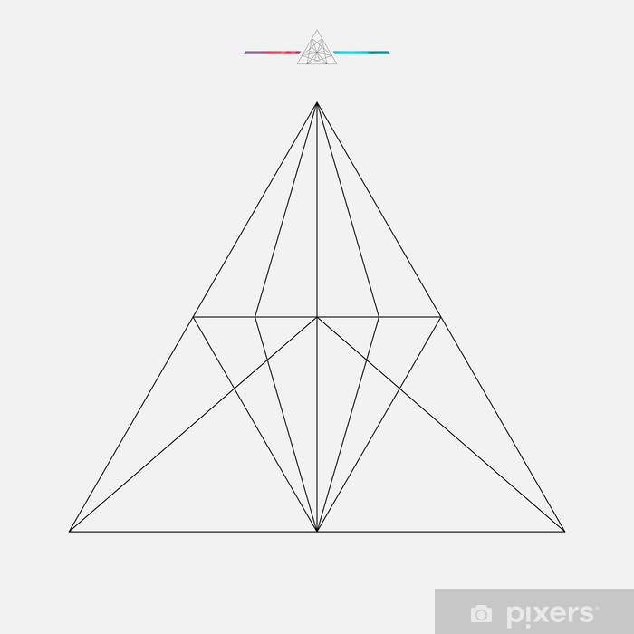 700x700 Fotomural Forma Aislado Triangulo Vector Pixers