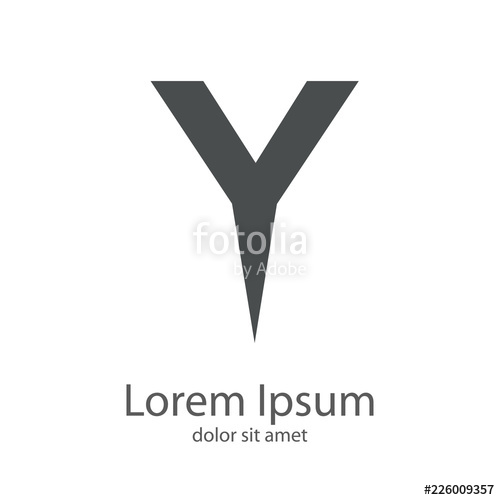 500x500 Letra Y Con Forma De Triangulo Gris Stock Image And Royalty Free