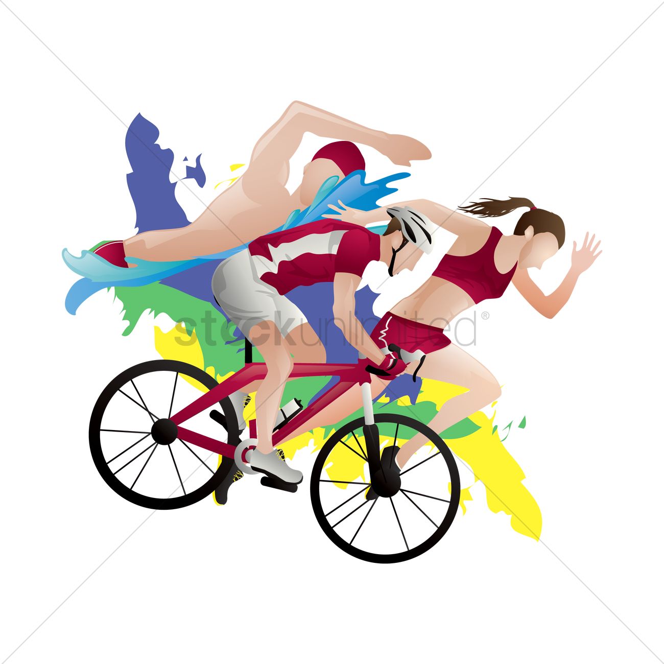 Triathlon Vector At Vectorified.com | Collection Of Triathlon Vector ...