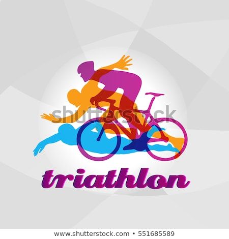 450x470 Color Flat Logo Triathlon Vector Figures Triathletes Physio