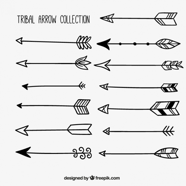 Hand Drawn Collection Of Tribal Arrows Vector Free Download 626x626 Hand Drawn Collection Of Tribal Arrows Vector Free Download