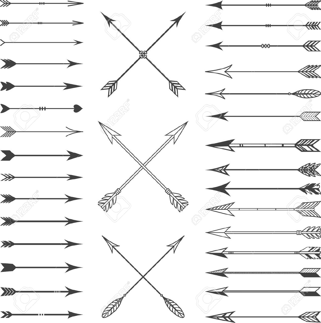 Tribal Arrow Vector at Vectorified.com | Collection of Tribal Arrow ...