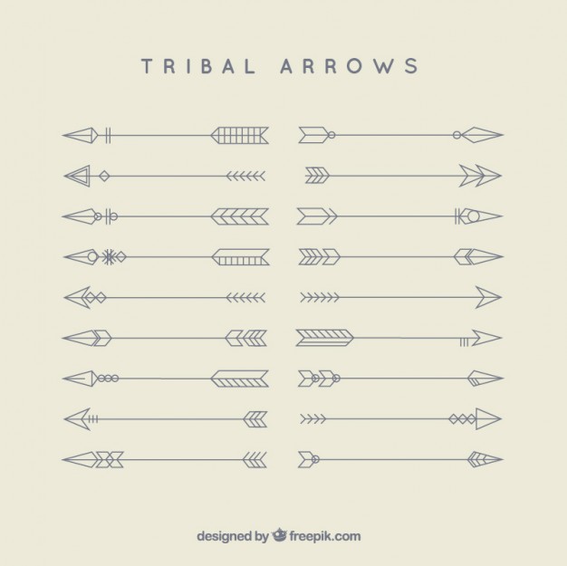 Tribal Arrows Vector Free Download 626x625 Tribal Arrows Vector Free Download