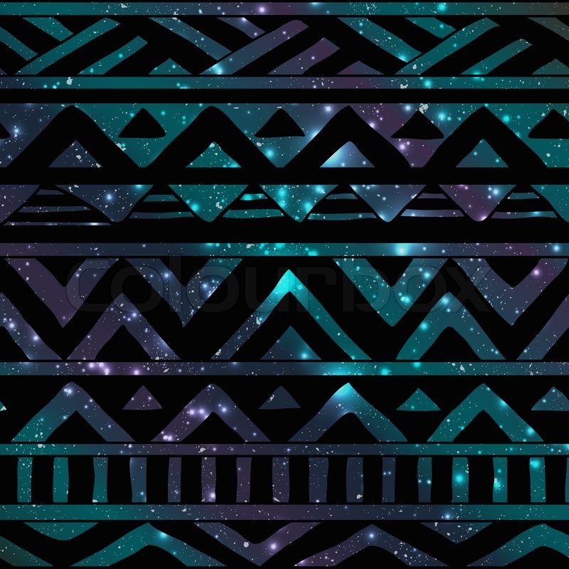 800x800 Hand Drawn Black Aztec Tribal Seamless Stock Vector Colourbox