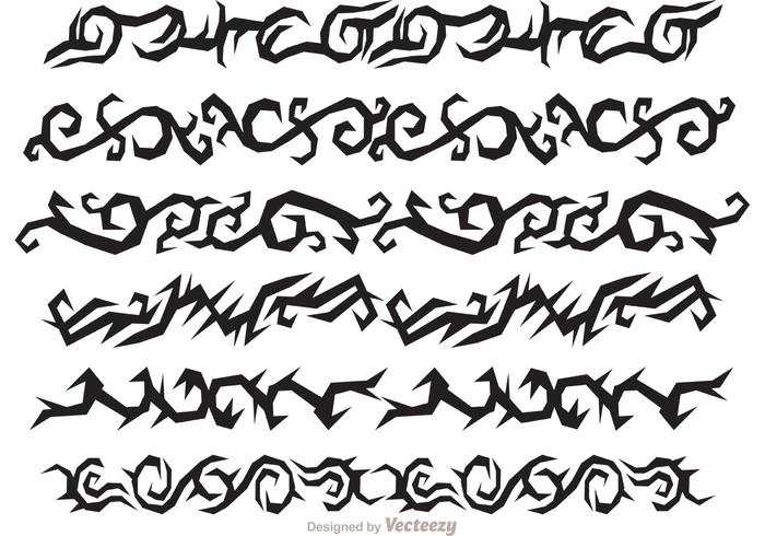 700x490 Hawaiian Tribal Border Vectors