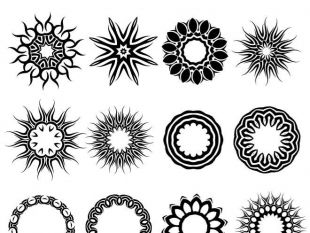 310x233 Star And Circle Tribal Free Vectors Ui Download