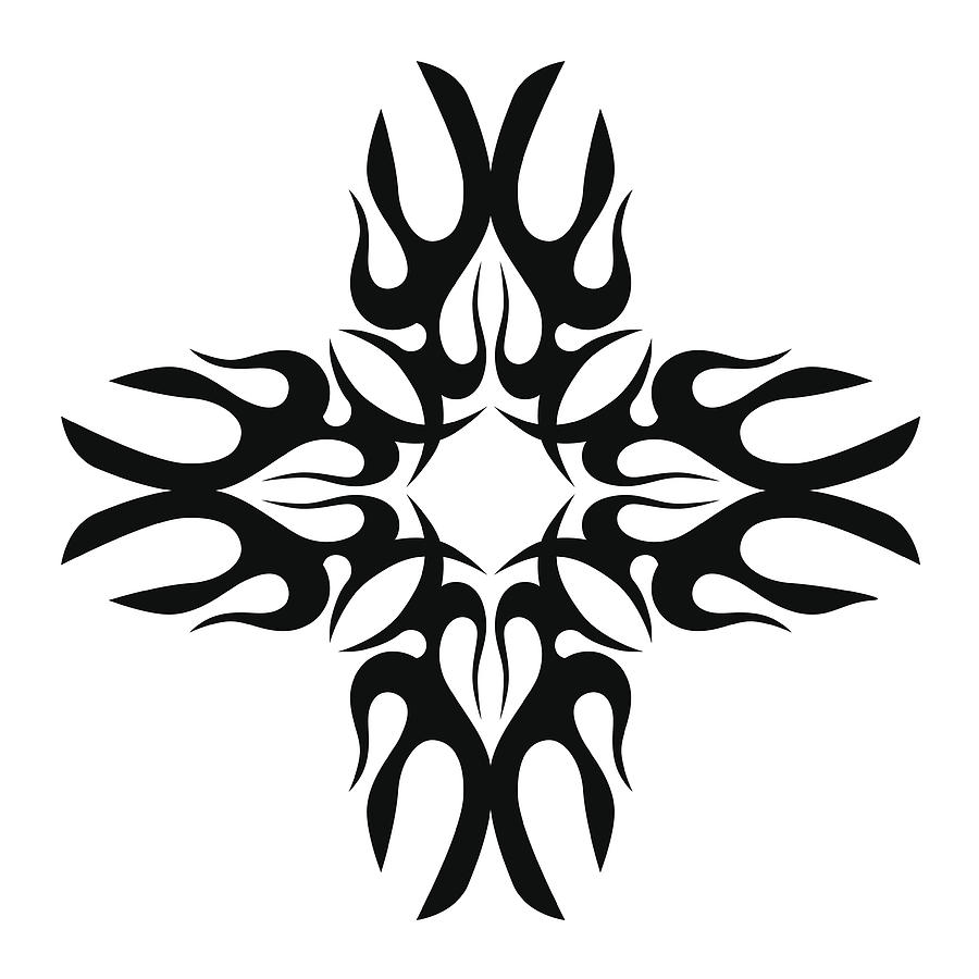 900x900 Tattoo Tribal Circle And Cross Vector Shape Drawing