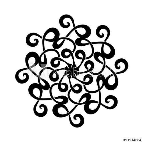 500x500 Tattoo Tribal Vector Design Sketch Single Circle Art Pattern