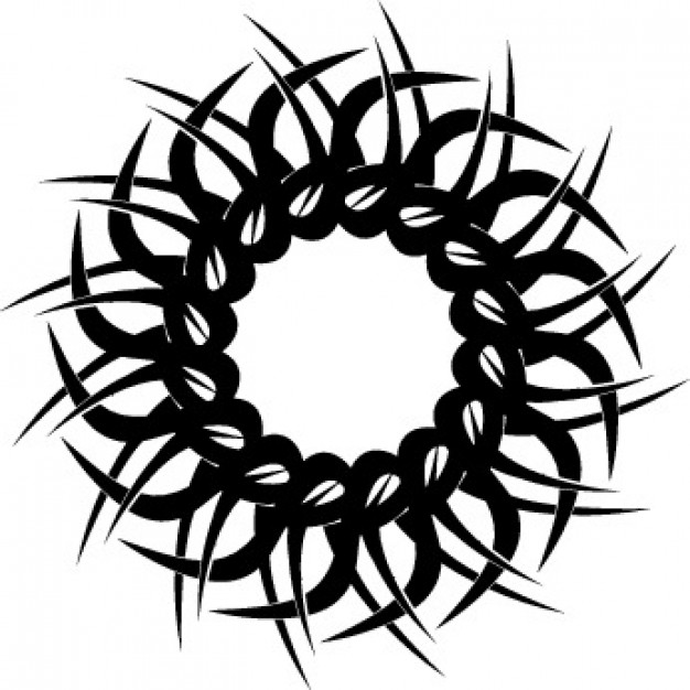 626x626 Tribal Circular Tatoo Vector Free Download