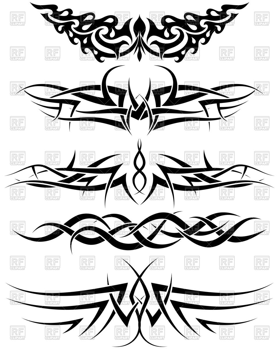 960x1200 Patterns Of Tribal Tattoo Vector Image Of Signs, Symbols, Maps