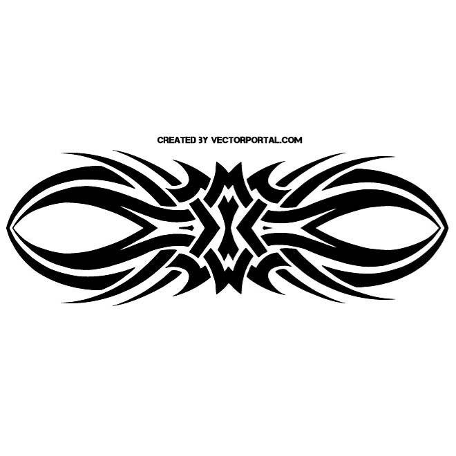 660x660 Tribal Tattoo Vector Clipart