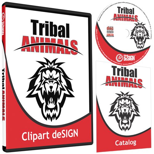500x500 Tribal Animals Clipart Vinyl Cutter Plotter Clip Art