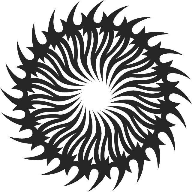 640x640 Tribal Star Clipart Free Vector