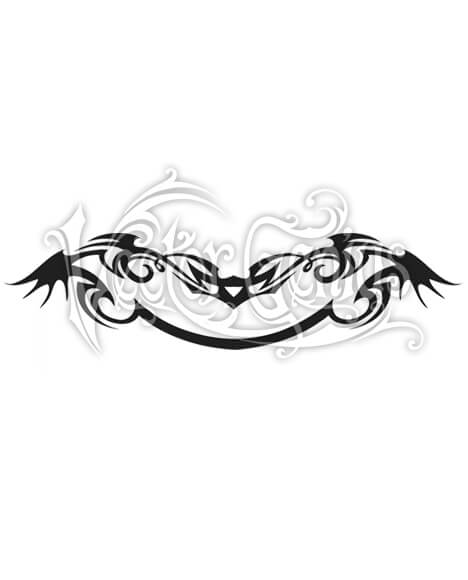 468x580 Tribal Tattoo Flash Banner Clipart