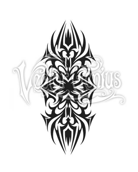 468x580 Tribal Tattoo Flash Decorative Swirl Clipart