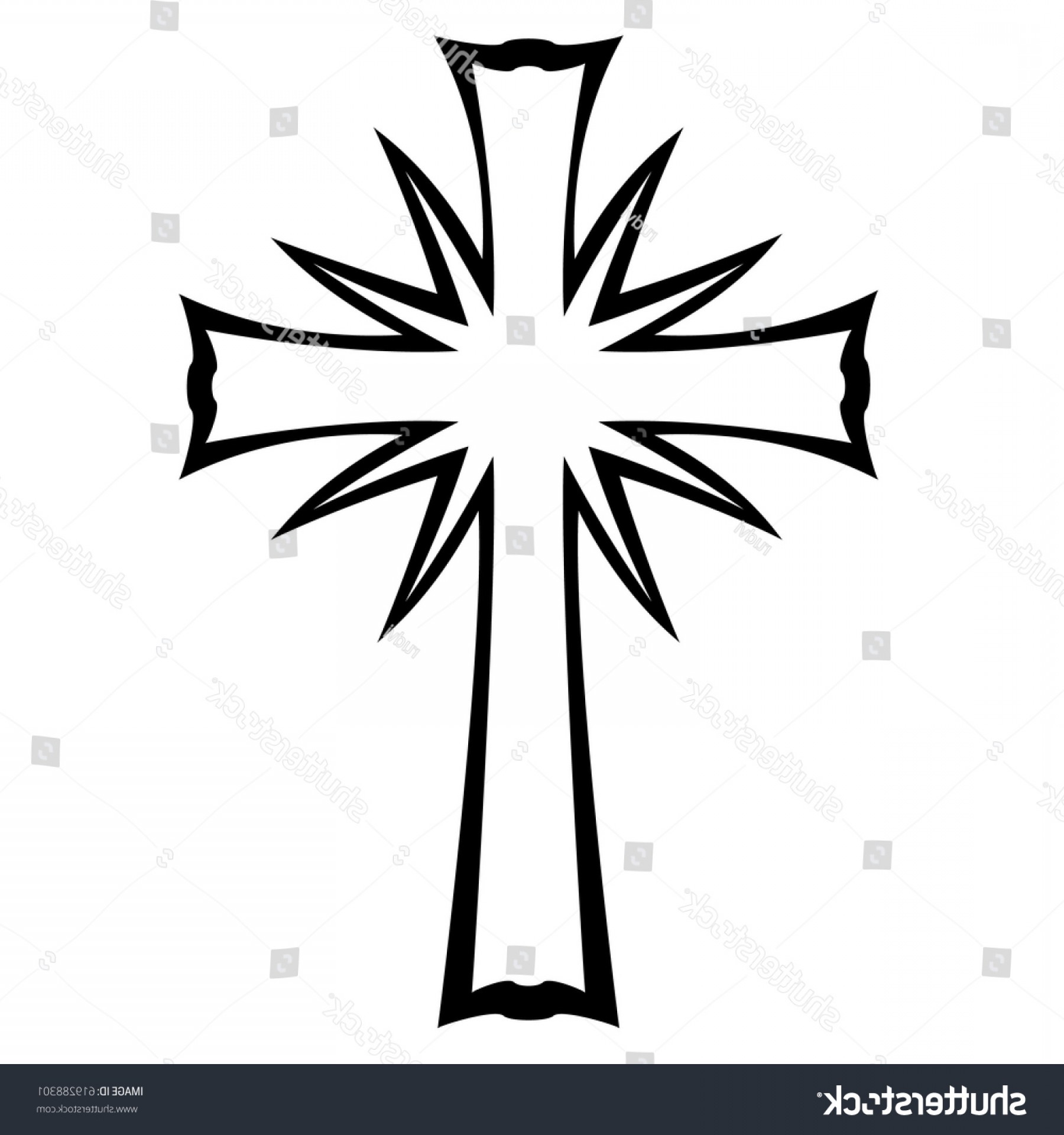 Cross Tattoo Tribal Design Isolated Vector Soidergi 1800x1920 Cross Tattoo Tribal Design Isolated Vector Soidergi