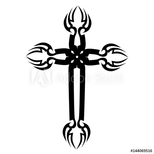Tattoo Tribal Cross Designs Vector Sketch Of A Tattoo Art Tribal 500x500 Tattoo Tribal Cross Designs Vector Sketch Of A Tattoo Art Tribal
