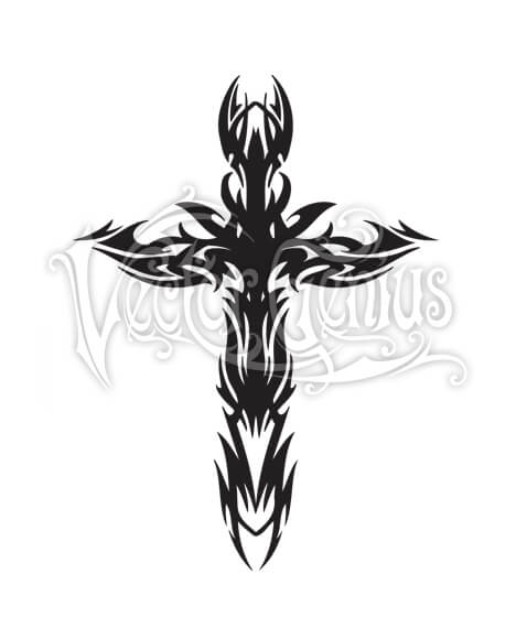 Tribal Cross Tattoo Clipart 468x580 Tribal Cross Tattoo Clipart