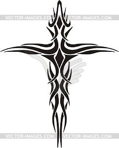 Tribal Cross Tattoo 241x300 Tribal Cross Tattoo