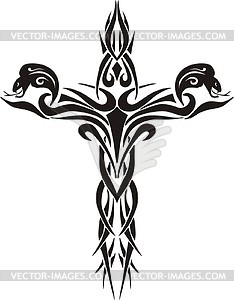 Tribal Cross Tattoo 234x300 Tribal Cross Tattoo