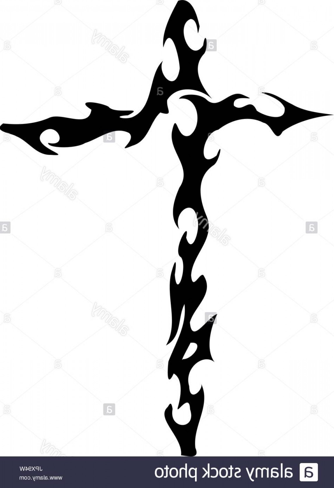 Illustration A Of A Tribal Cross Using As A Tattoo Template Image 1144x1668 Illustration A Of A Tribal Cross Using As A Tattoo Template Image