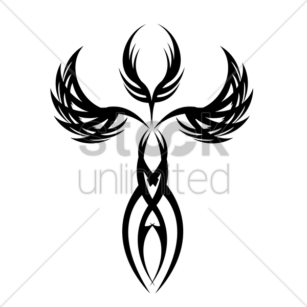 Tribal Cross Tattoo Vector Image 600x600 Tribal Cross Tattoo Vector Image