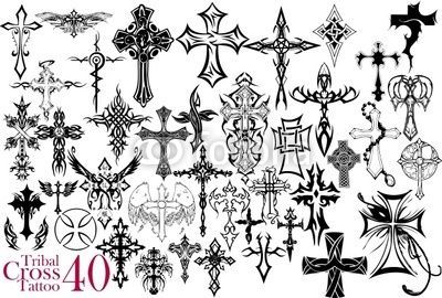 Vector Tribal Cross Tattoo Design Work Tribal Cross Tattoos 400x270 Vector Tribal Cross Tattoo Design Work Tribal Cross Tattoos