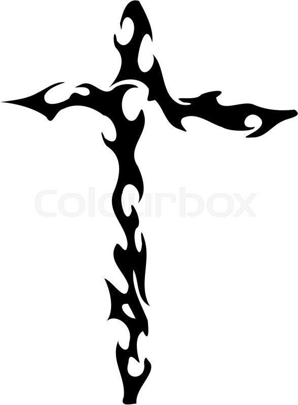 Illustration A Of A Tribal Cross Using Stock Vector Colourbox 588x800 Illustration A Of A Tribal Cross Using Stock Vector Colourbox