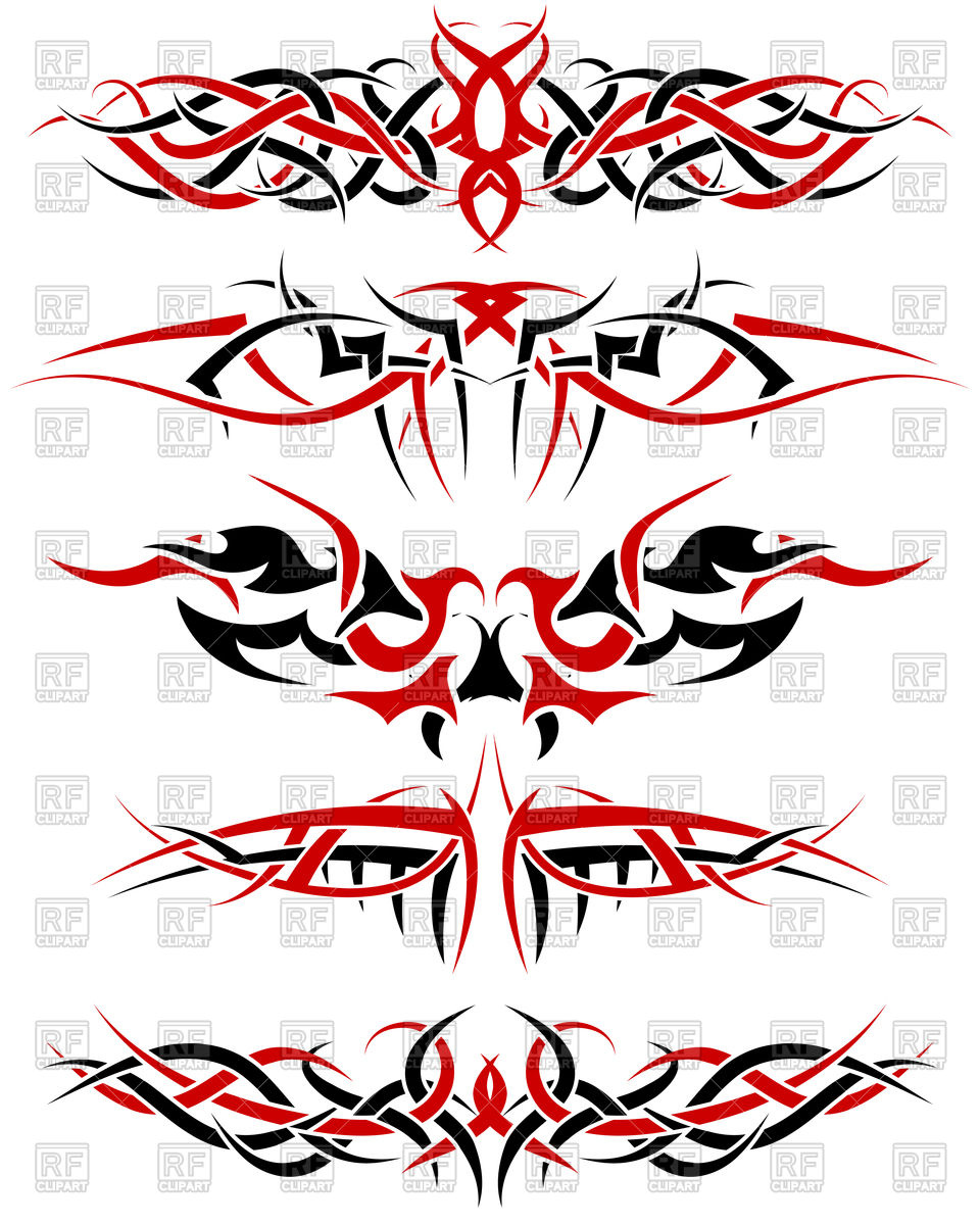 Black With Red Tribal Tattoo Design Vector Image Of Design 960x1200 Black With Red Tribal Tattoo Design Vector Image Of Design