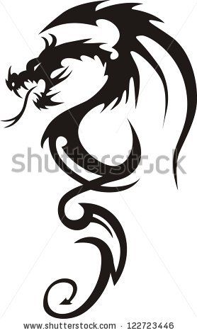 Tattoo Dragon Vector Illustration 278x470 Tattoo Dragon Vector Illustration