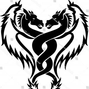 Tribal Dragon Tattoo Design Illustration Wallkeeper 300x300 Tribal Dragon Tattoo Design Illustration Wallkeeper