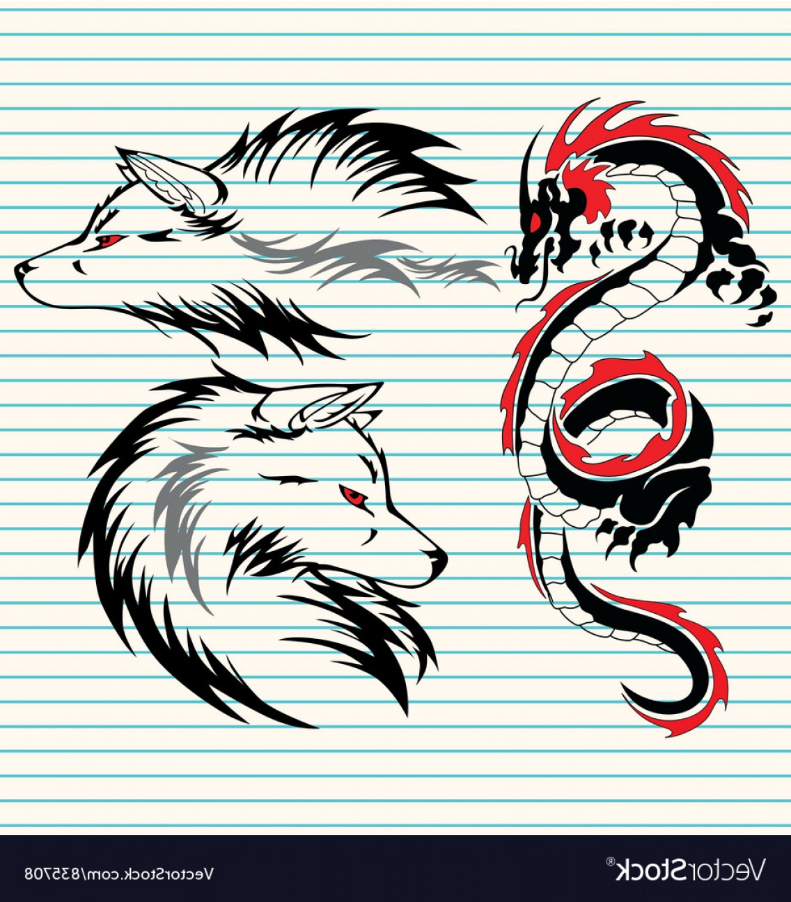 Tribal Dragon Vector Hoodamathrun 1136x1296 Tribal Dragon Vector Hoodamathrun