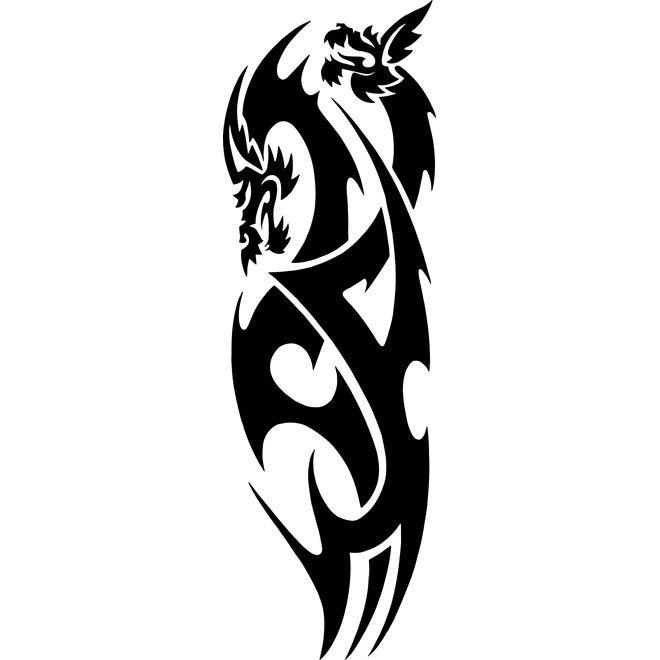 Tribal Dragon Free Vector 660x660 Tribal Dragon Free Vector