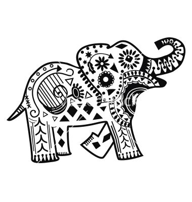 380x400 Mandala Elephant Vector Cricut In Mandala Elephant