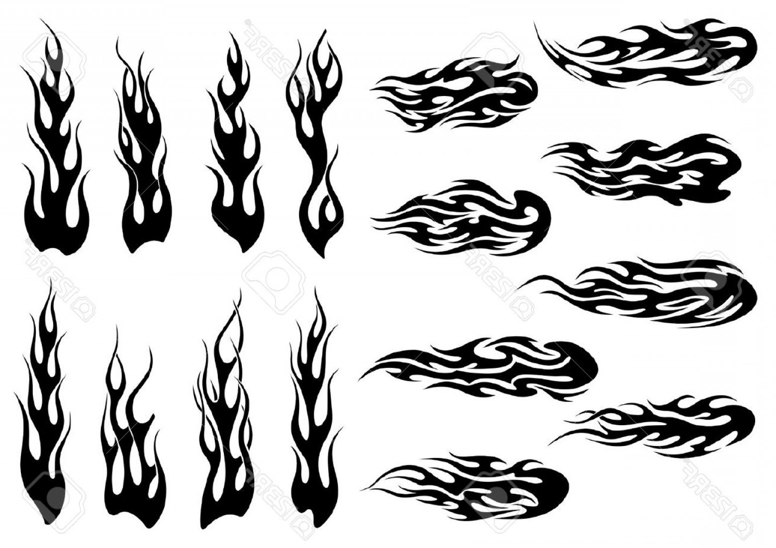 Tribal Fire Vector at Vectorified.com | Collection of Tribal Fire ...