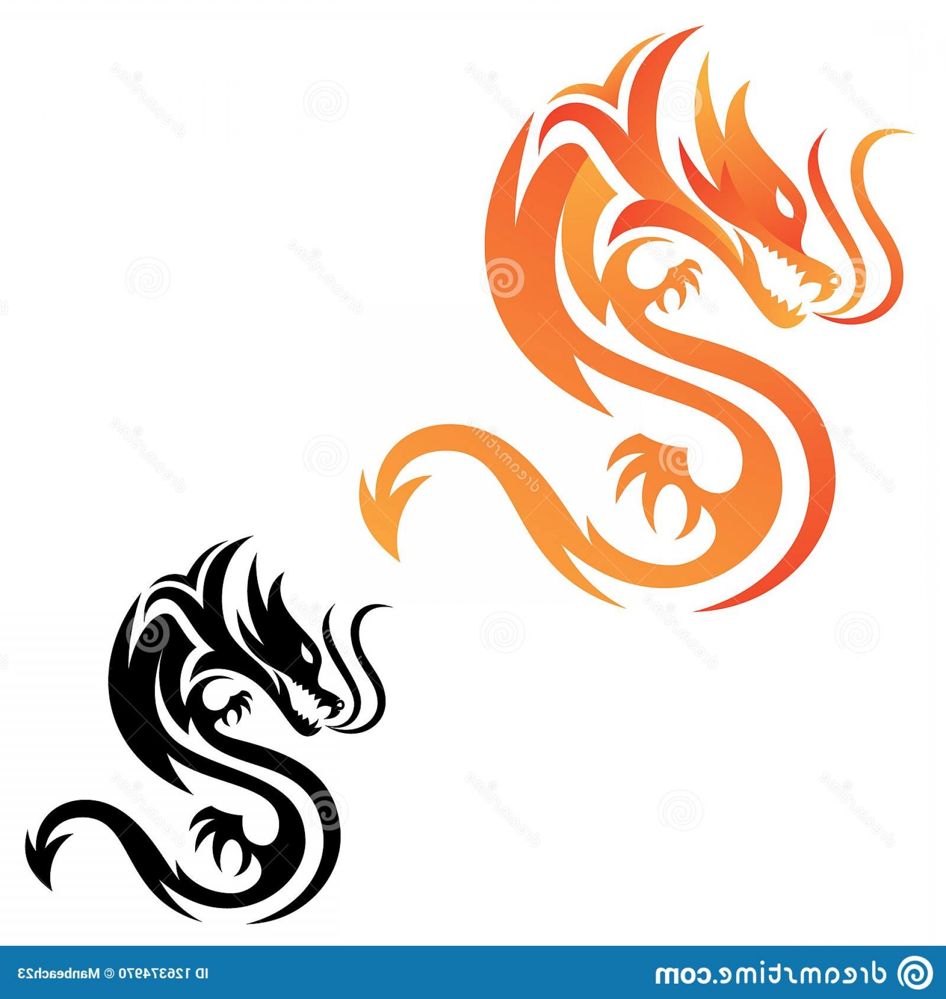 1920x2028 Tribal Dragon Vector Art Iniikim