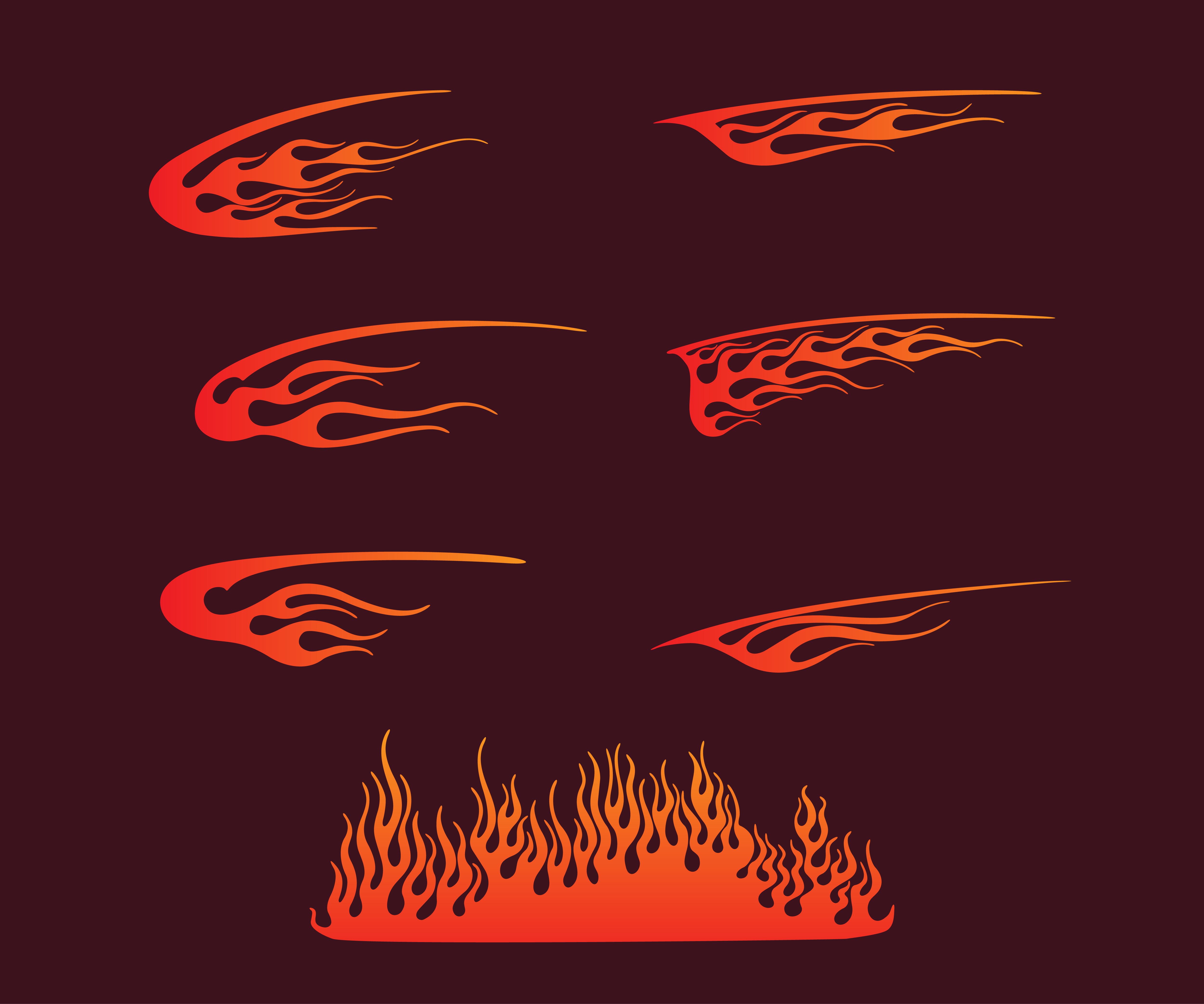 5000x4167 Tribal Fire Free Vector Art